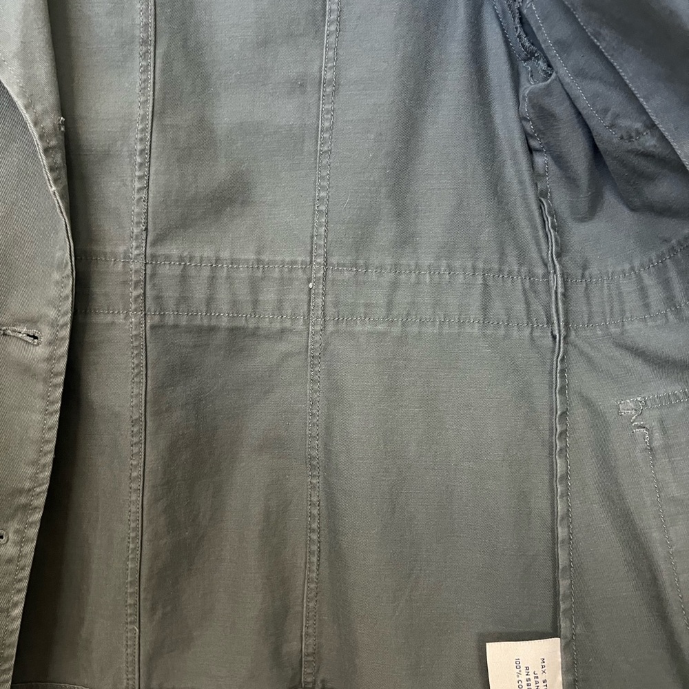 Max Studio Military Style Cotton Jacket Size M - Picture 6 of 8